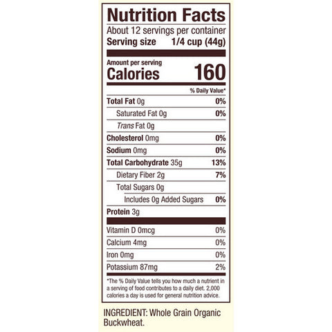 Bobs Red Mill, Organic Creamy Buckwheat Hot Cereal, 18 Oz(Case Of 4)