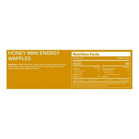 Honey Stinger, Organic Mini Enery Honey Waffles, 5.3 Oz(Case Of 5) Honey Stinger