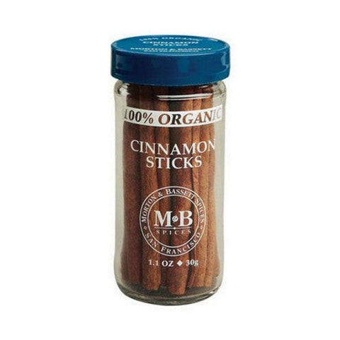 Morton & Bassett, Organic Cinnamon Sticks, 1.1 Oz(Case Of 3) Morton & Bassett