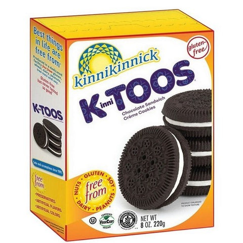 Kinnikinnick, C Hocolate Sandwich Cream Cookies, 8 Oz(Case Of 6)
