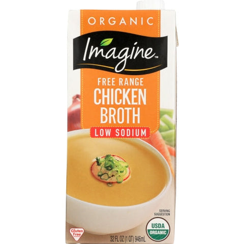 Imagine, Broth Ls Ckn Free Rng Org, Case of 12 X 32 Oz Imagine