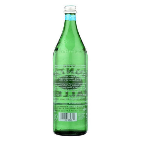 Mountain Valley, Spring Sparkling Water Glass, 1 Liter(Case of 12) Mountain Valley
