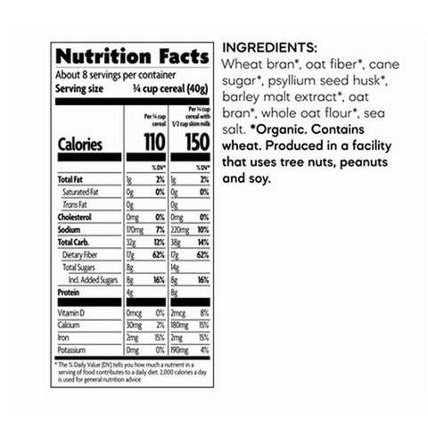 Natures Path, Organic Smart Bran Cereal, 10.6 Oz(Case Of 12)