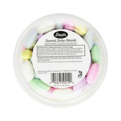 Streits, Jordan Almonds Candy, 14 Oz(Case Of 6)