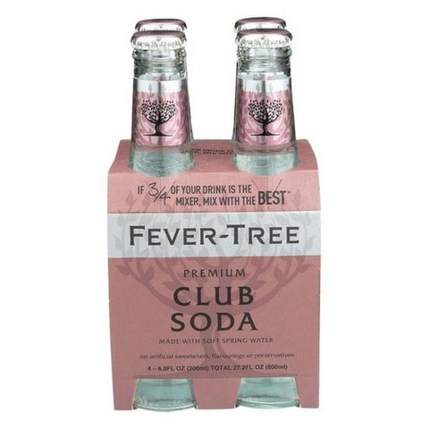 Fever Tree, TreeCoc Ktail Mixer Premium Club Soda, 27.2 Oz(Case Of 6)