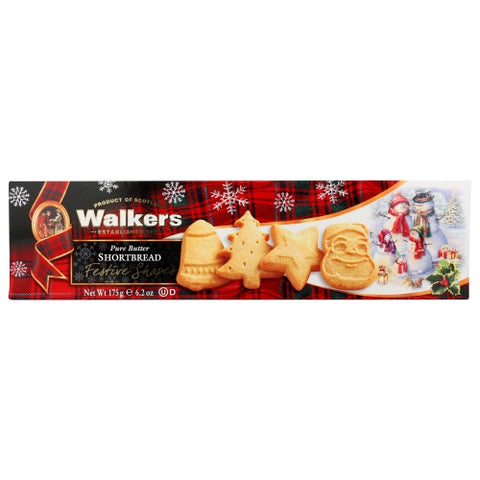 Walkers, Shortbread Festv Shape Bx, 6.2 Oz(Case Of 12)