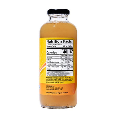 Bragg, Bev Apple Cider Vngr&Hny, 16 Oz(Case Of 12) Bragg