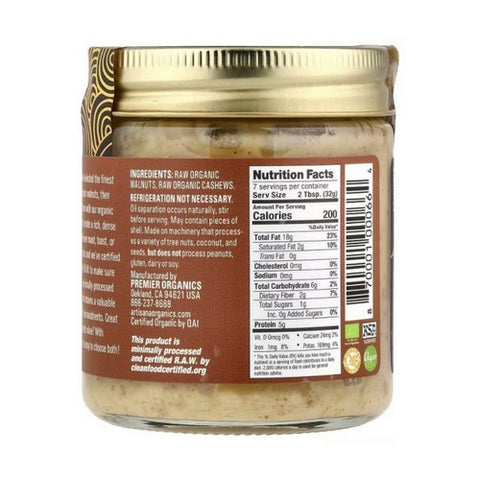 Artisana, Organic Raw Walnut Butter, 8 Oz(Case Of 6)