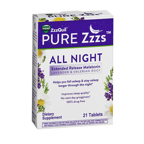 Vicks, Pure Zzzs All Night, 21 Tabs