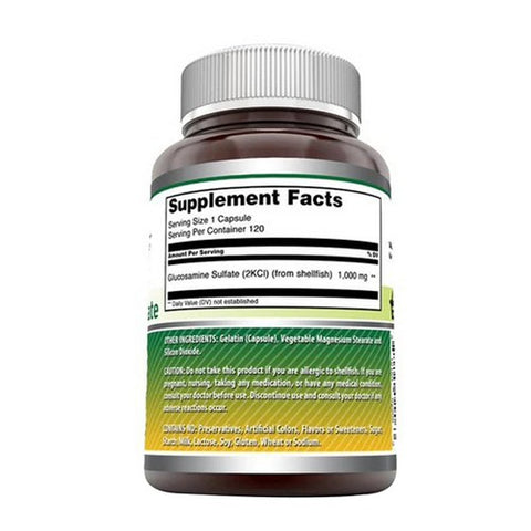 Amazing Nutrition, Amazing Formulas Glucosamine Sulfate Mega Strength, 1000 mg, 120 Caps