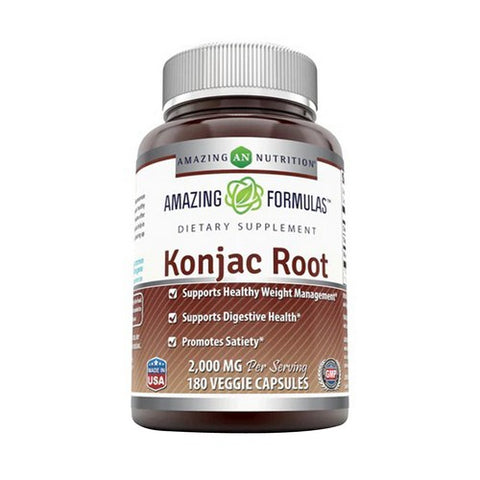 Amazing Nutrition, Amazing Formulas Konjac Root, 2000 mg, 180 Veg Caps