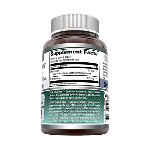 Amazing Nutrition, Amazing Formulas Melatonin Plus L-Theanine, 10 mg/5.5 mg, 120 Tabs