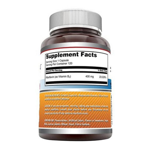 Amazing Nutrition, Amazing Formulas Riboflavin, 400 mg, 120 Caps
