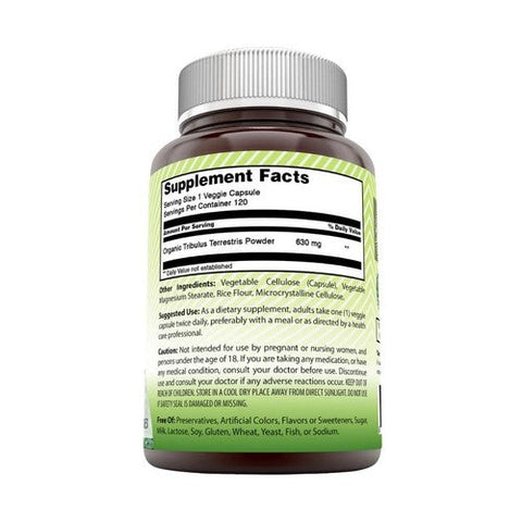 Amazing Nutrition, Amazing India Tribulus, 630 mg, 120 Veg Caps Amazing Nutrition
