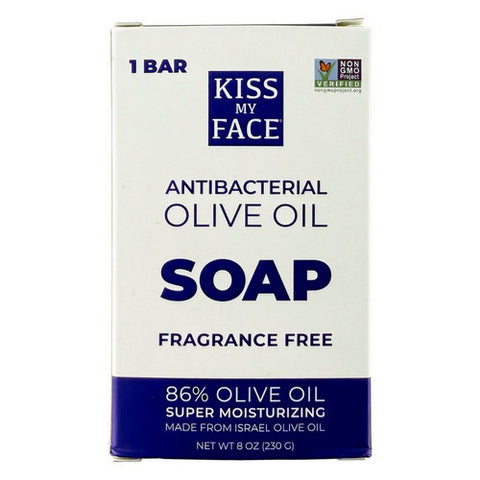 Kiss My Face, Antibacterial Olive Oil Bar Soap, 8 Oz