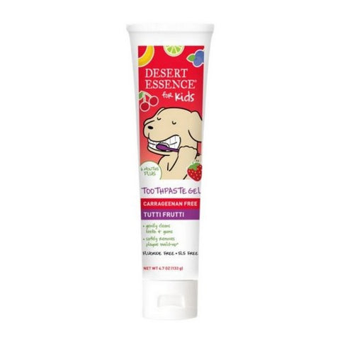 Desert Essence, Kid's Toothpaste Gel Tutti Frutti, 4.7 Oz