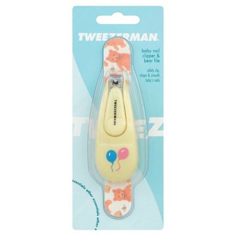 Tweezerman, Baby Nail Clipper with Bear File, 1 Count