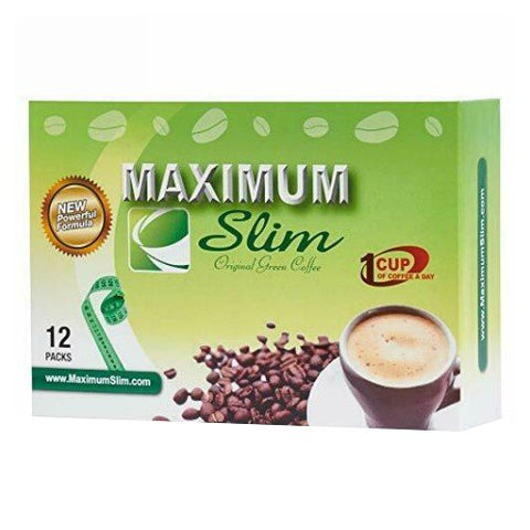 Maximum Slim, Original Green Coffee Powder, 12 Packets