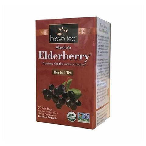 Bravo Tea, Absolute Elderberry Herbal Tea, 20 Bags