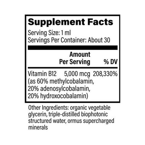 Global Healing Center, B 12 Tri Blend, 5000mcg, 1 Oz Global Healing Center