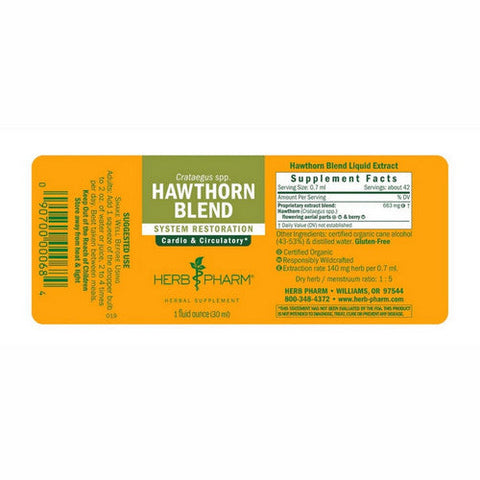 Herb Pharm, Hawthorn, 1 Oz Herb Pharm