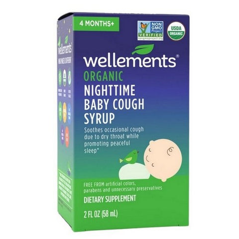 Wellements, Organic Baby Cough & Mucus Night Time, 2 Oz