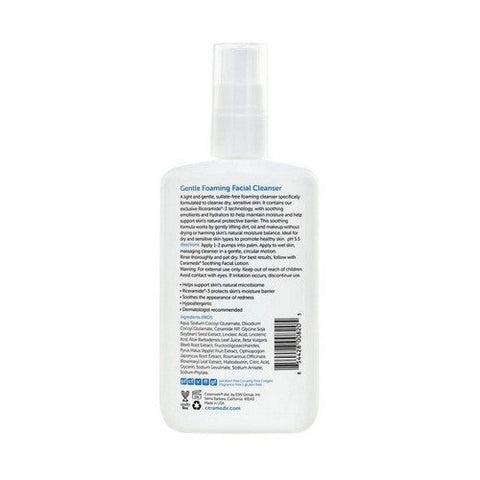 Ceramedx, Gentle Foaming Facial Cleanser, Fragrance Free 8 Oz Ceramedx