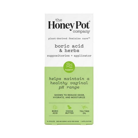 The Honey Pot, Herbal 7 Day Suppositories, 14 Count