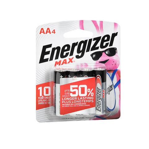 Energizer, Energizer Max Alkaline Batteries AA, 4 Each