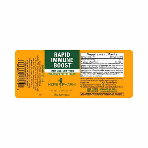 Herb Pharm, Rapid Immune Boost (Echinacea Goldenseal), 1 oz Herb Pharm