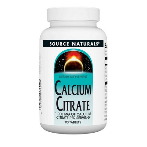 Source Naturals, Calcium Citrate, 1000 MG, 90 Tabs
