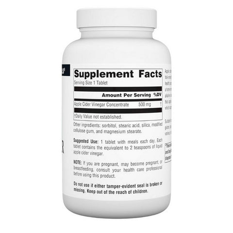 Source Naturals, Apple Cider Vinegar, 500 MG, 180 Tabs