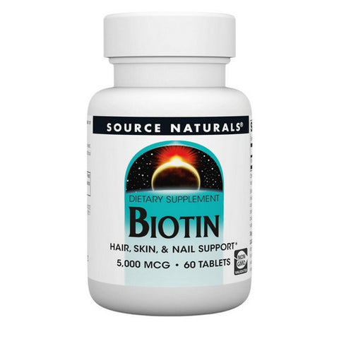 Source Naturals, Biotin, 5 mg, 60 Tabs