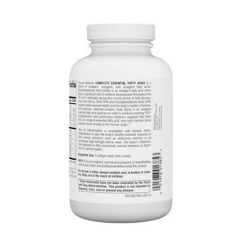 Source Naturals, Complete Essential Fatty Acids, 120 Softgel