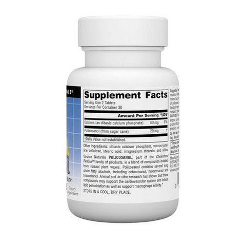 Source Naturals, Policosanol, 10 MG, 60 Tabs Source Naturals