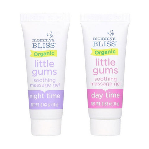 Mommys bliss, Organic Little Gums Soothing Massage Gel Day/Night, 1.06 Oz
