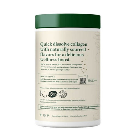 Great Lakes Wellness, Collagen Hydrolysate Vanilla, 10 Oz