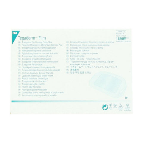 3M, Tegaderm Transparent Film Dressing With Lable, 4 Inch X 4.75 Inch 1 Count
