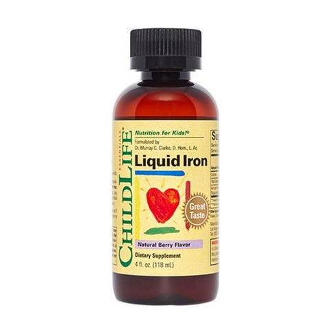 Child Life Essentials, Liquid Iron Natural Berry Flavor, 4 Oz