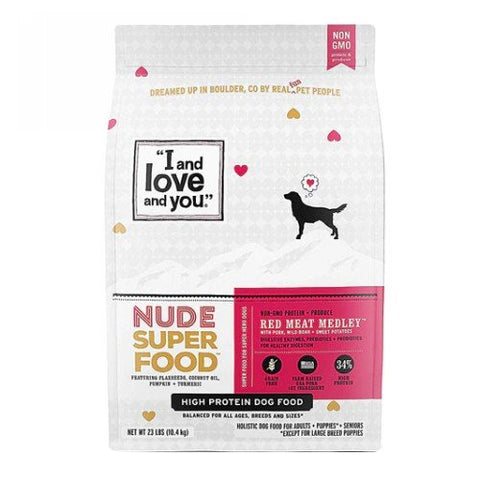 I And Love And You, Naked Grain Free Dog Food Red Meat Medley, 23 Lbs I And Love And You