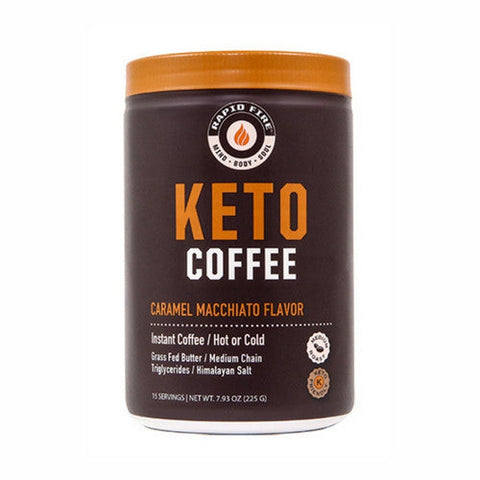 Rapid Fire, Keto Coffee Caramel Macchiato, 7.93 Oz Rapid Fire