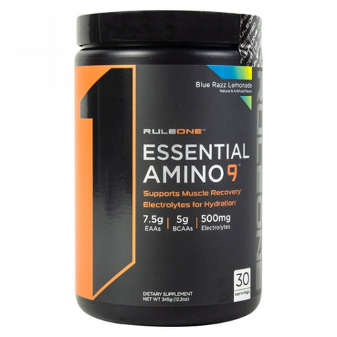 Rule 1, Essentail Amino 9 Blue Razz Lemonade, 12.2 Oz