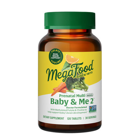 MegaFood, Baby & Me 2 Prenatal Multi Minis, 120 Tabs MegaFood