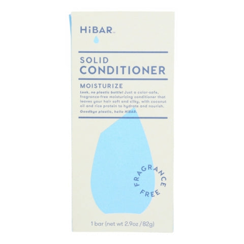 HiBAR, Solid Conditioner Moisturize, Fragrance-free 2.7 Oz
