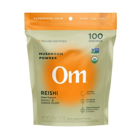 Om Mushrooms, Reishi Mushroom Superfood Powder, 7.05 Oz