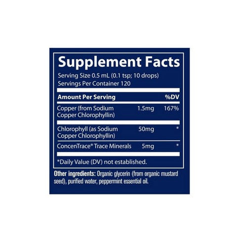 Trace Minerals, Ionic Chlorophyll 6000, Mint 2 Oz Trace Minerals