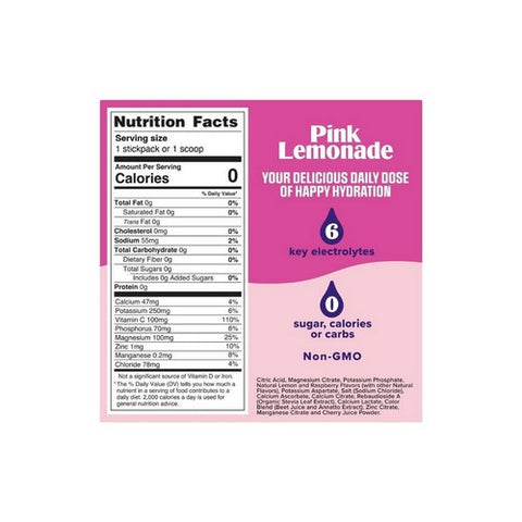 Ultima Replenisher, Pink Lemonade Electrolyte Drink Mix, 3.2 Oz