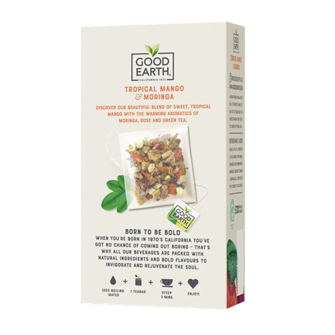 Good Earth Teas, Sensorials Moringa Mango, 15 Bags
