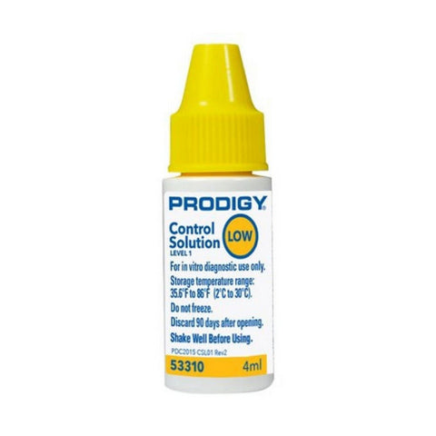 Prodigy, Glucose Control Solution Low, 4 ml
