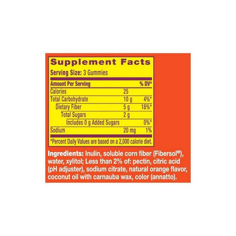 Metamucil, Fiber Gummies Orange, 72 Count Metamucil
